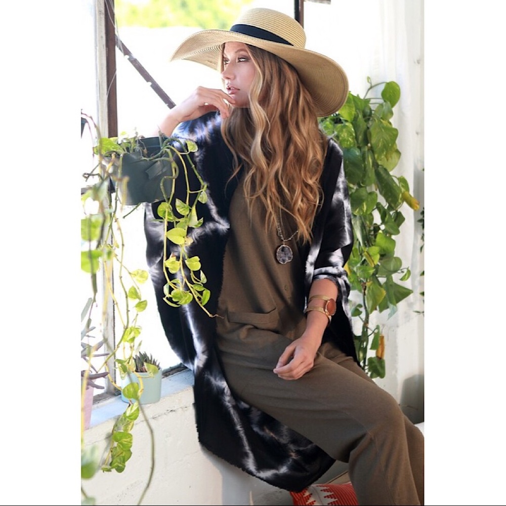 ✨Last One✨Diamond Tie Die Kimono - Picture 3 of 4